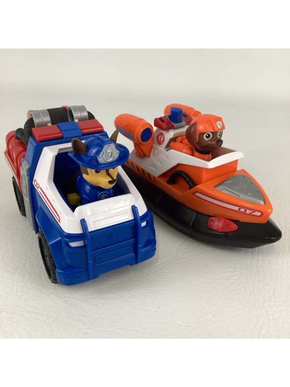 Paw Patrol Fire Rescue Chase Police Cruiser Zuma Boat Vehicles Spin Master - Picture 8 of 8